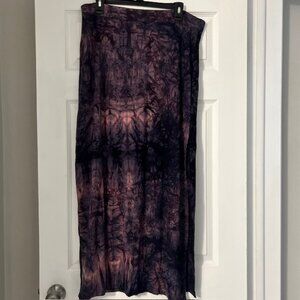 NWT$39 American Eagle Outfitters Size XL XLarge Purple Navy Blue Long Maxi Skirt